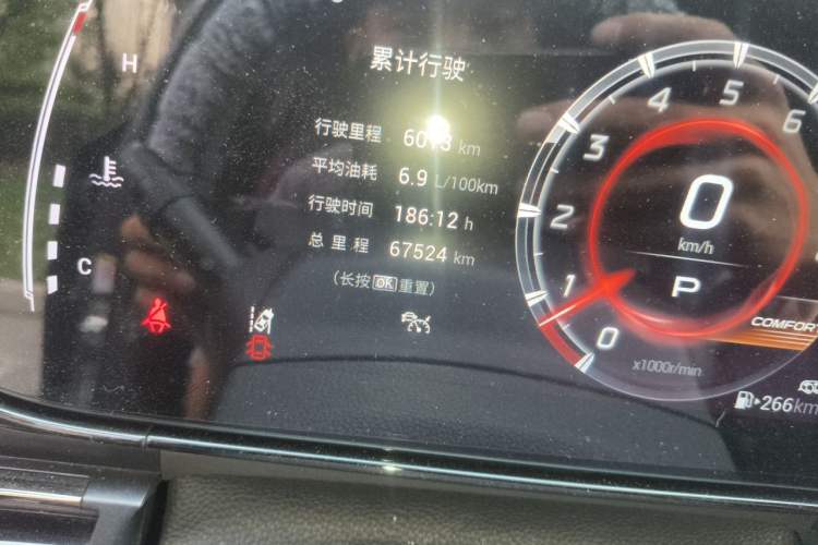 Used GAC Trumpchi EMPOW 2021 270T DCT J15 Version Odometer Close Up