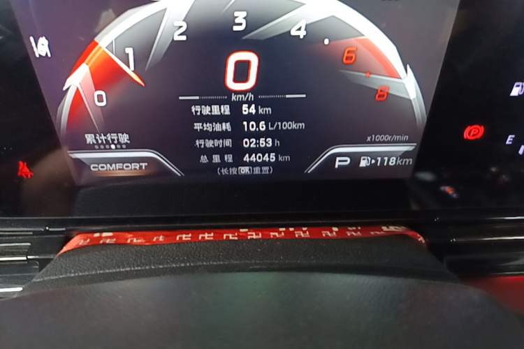 Used GAC Trumpchi EMPOW 2021 270T DCT J15 Version Odometer Close Up