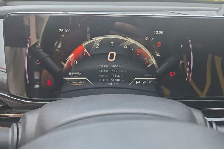 Used GAC Trumpchi EMPOW 2021 270T DCT J15 Version Instrument Cluster