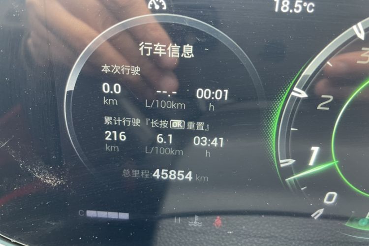 Used GAC Trumpchi EMPOW 2021 270T DCT J16 Version Odometer Close Up