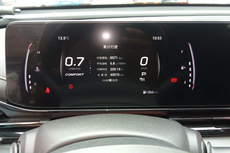 Used GAC Trumpchi EMPOW 2021 270T DCT J15 Version Odometer Close Up