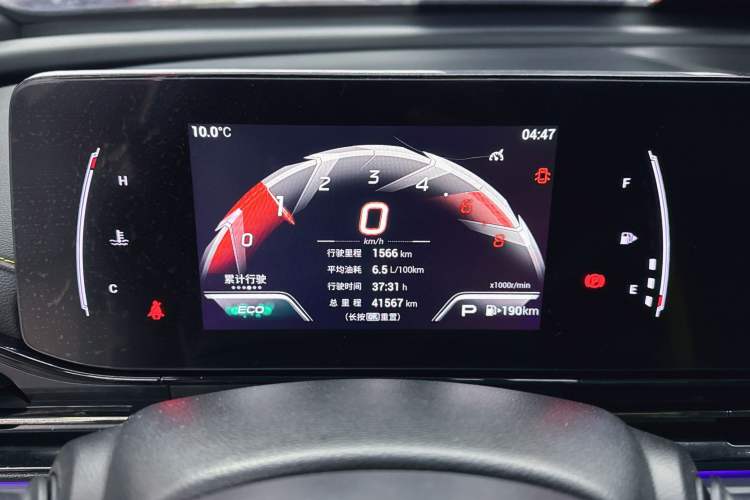 Used GAC Trumpchi EMPOW 2021 270T DCT J15 Version Odometer Close Up