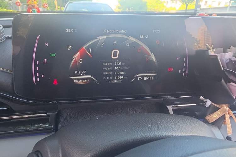 Used GAC Trumpchi EMPOW 2021 270T DCT J15 Version Odometer Close Up