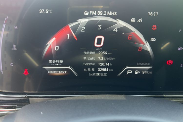 Used GAC Trumpchi EMPOW 2021 270T DCT J15 Version Odometer Close Up