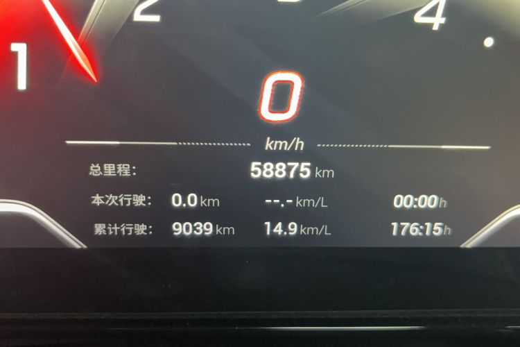 Used GAC Trumpchi EMPOW 2022 270T DCT J16 R-Style Track Edition Odometer Close Up