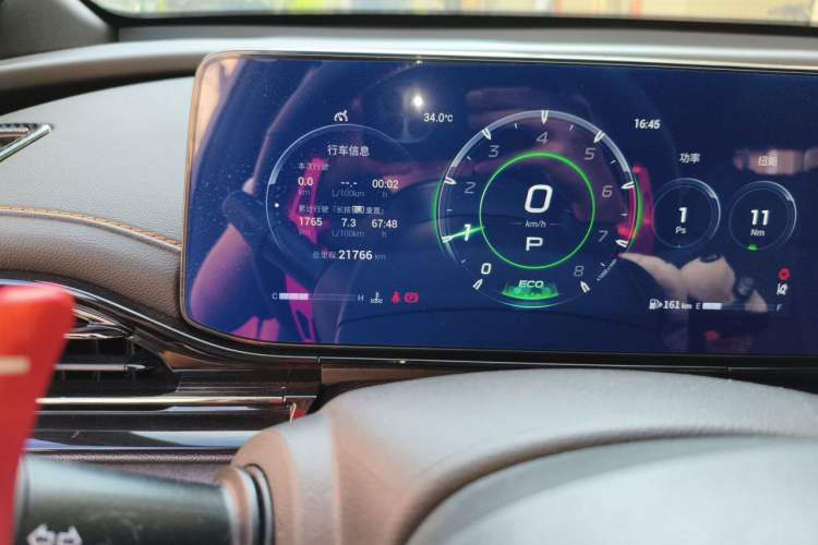 Used GAC Trumpchi EMPOW 2022 270T DCT J16 R-Style Track Edition Odometer Close Up