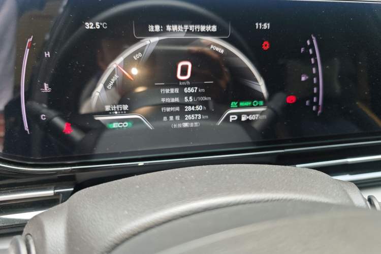 Used GAC Trumpchi EMPOW 2023 Shadow Leopard H High-Energy Hybrid Edition Odometer Close Up