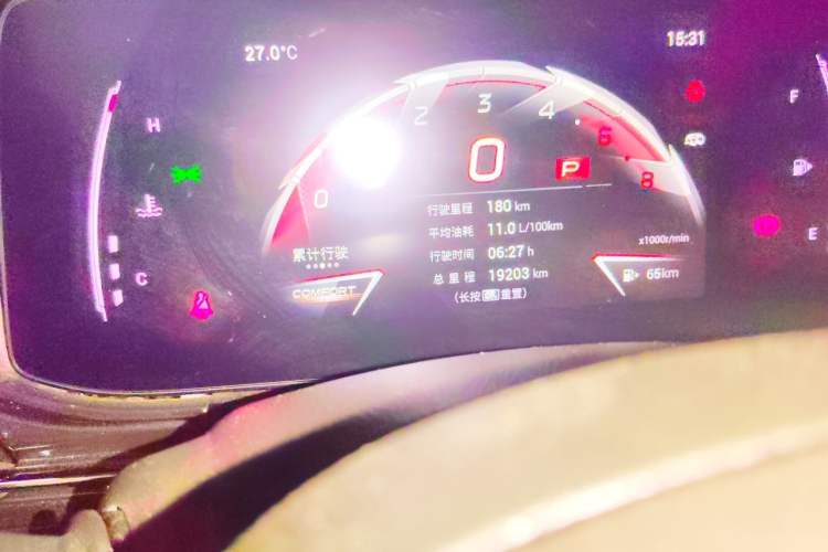 Used GAC Trumpchi EMPOW 2023 400T Automatic R PRO Odometer Close Up
