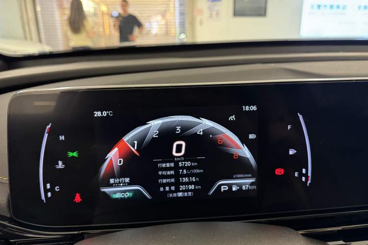 Used GAC Trumpchi EMPOW 2023 270T DCT J15 Version Odometer Close Up