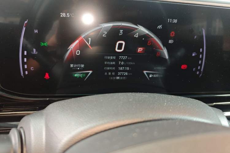 Used GAC Trumpchi EMPOW 2023 270T DCT J15 Version Odometer Close Up