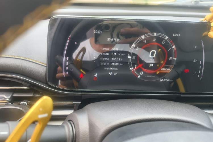 Used GAC Trumpchi EMPOW 2023 270T DCT J15 Version Odometer Close Up