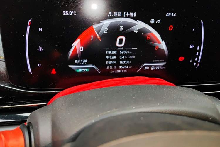 Used GAC Trumpchi EMPOW 2023 270T DCT J15 Version Odometer Close Up