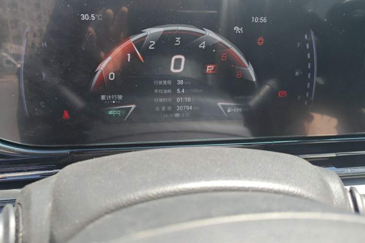 Used GAC Trumpchi EMPOW 2023 270T DCT J15 Version Odometer Close Up