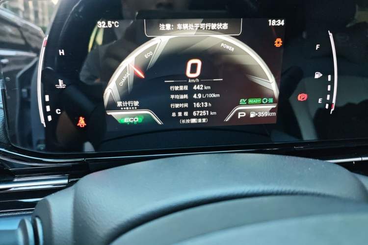 Used GAC Trumpchi EMPOW 2023 Shadow Leopard H High-Energy Hybrid Edition Odometer Close Up