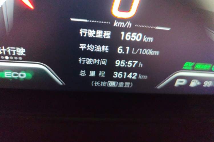 Used GAC Trumpchi EMPOW 2023 Shadow Leopard H High-Energy Hybrid Edition Odometer Close Up