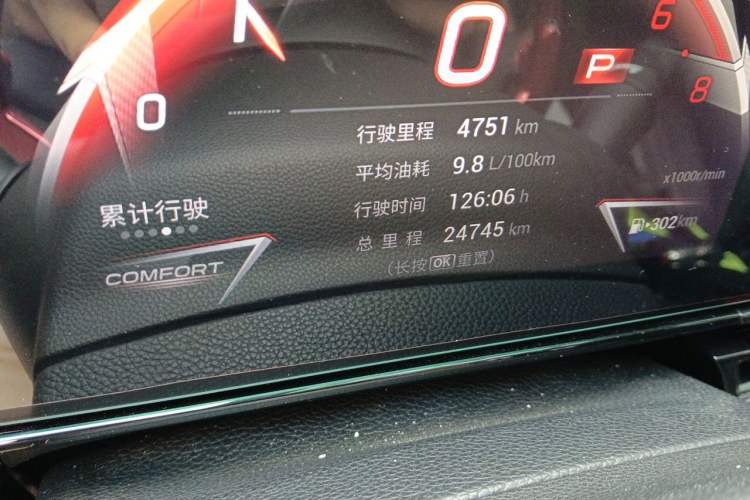 Used GAC Trumpchi EMPOW 2023 270T DCT J15 Version Odometer Close Up