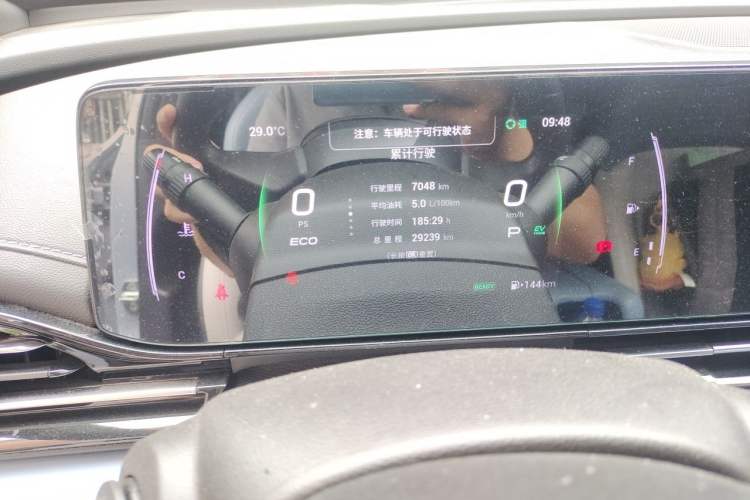 Used GAC Trumpchi EMPOW 2023 Shadow Leopard H High-Energy Hybrid Edition Odometer Close Up
