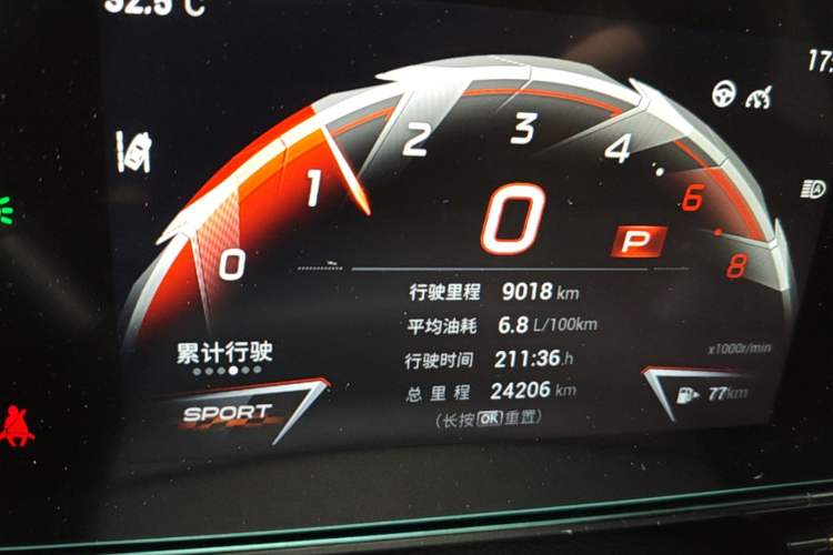Used GAC Trumpchi EMPOW 2023 270T DCT J15 Version Instrument Cluster