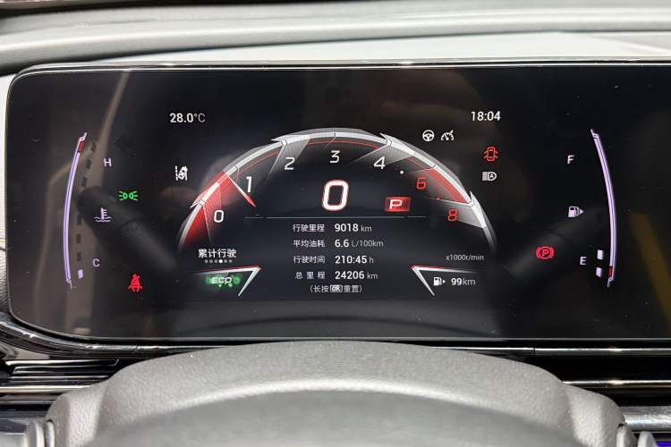 Used GAC Trumpchi EMPOW 2023 270T DCT J15 Version Odometer Close Up