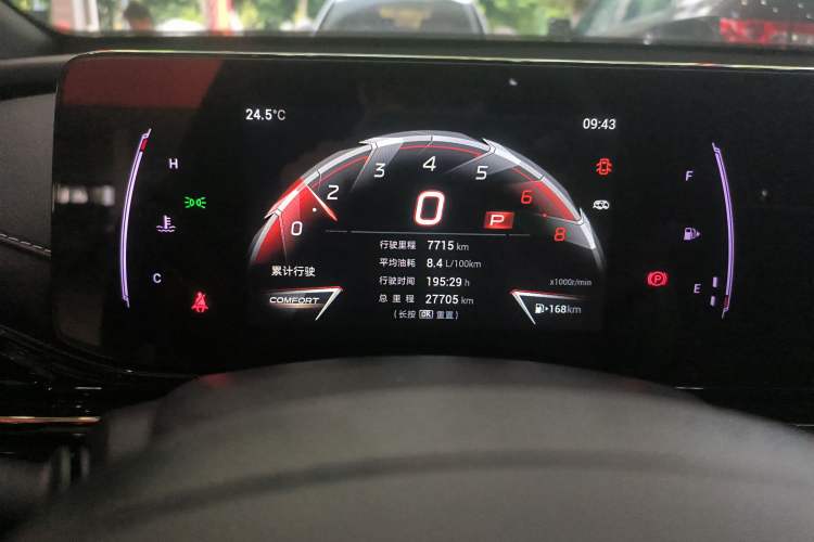 Used GAC Trumpchi EMPOW 2024 400T Automatic Yingbao R PRO Edition Instrument Cluster