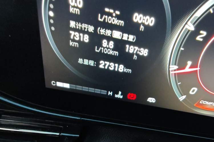 Used GAC Trumpchi EMPOW 2024 400T Automatic Yingbao R MAX Edition Odometer Close Up