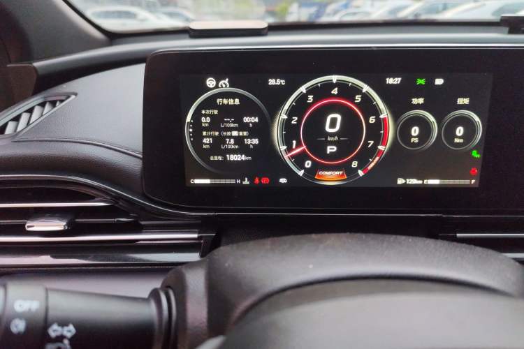 Used GAC Trumpchi EMPOW 2024 270T DCT Yingbao R-Style Edition Odometer Close Up