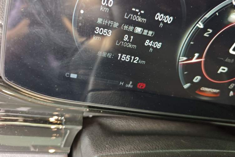 Used GAC Trumpchi EMPOW 2024 400T Automatic Yingbao R MAX Edition Odometer Close Up