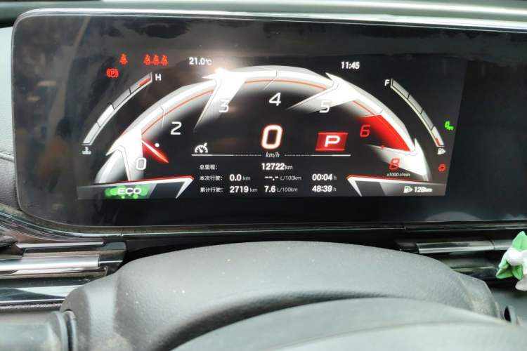 Used GAC Trumpchi EMPOW 2024 270T DCT Yingbao R-Style Edition Odometer Close Up