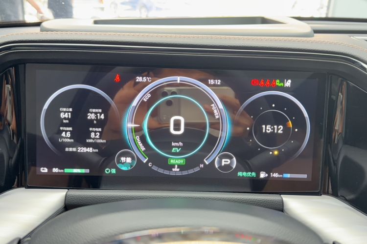 Used GAC Trumpchi ES9 2024 PHEV 143km Pro+ Odometer Close Up