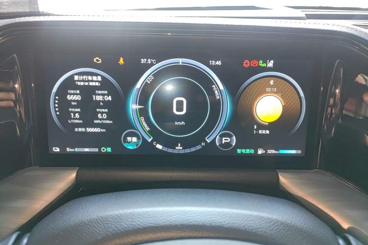 Used GAC Trumpchi ES9 2024 PHEV with 143 km Max Instrument Cluster