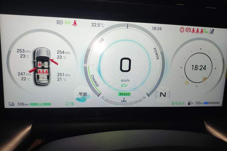 Used GAC Trumpchi ES9 2024 PHEV with 143 km Max Instrument Cluster