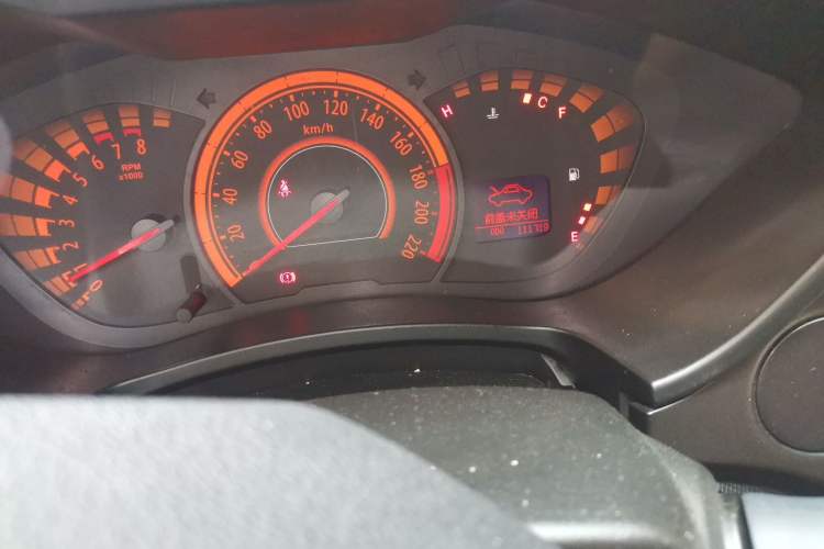 Used GAC Trumpchi GA3 2013 1.6L Manual Elite Edition Odometer Close Up
