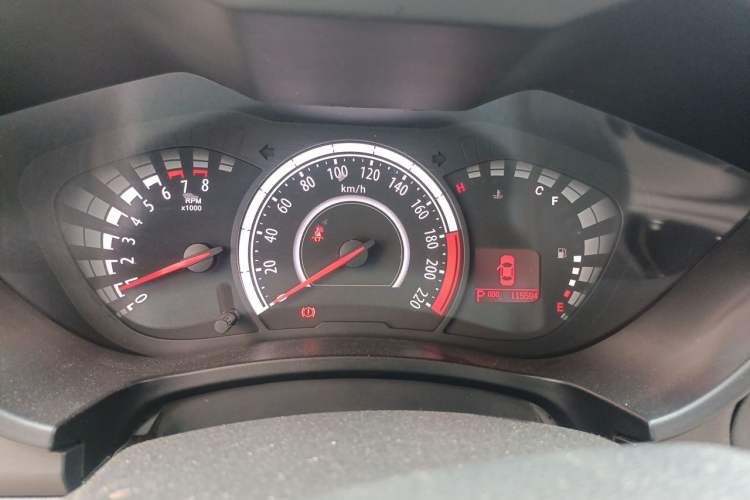 Used GAC Trumpchi GA3S Vision 2014 1.6L Automatic Elite ESP Version Odometer Close Up