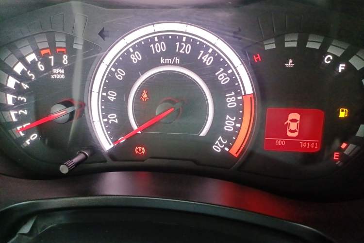 Used GAC Trumpchi GA3S Vision 2014 1.6L Manual Elite Edition Odometer Close Up