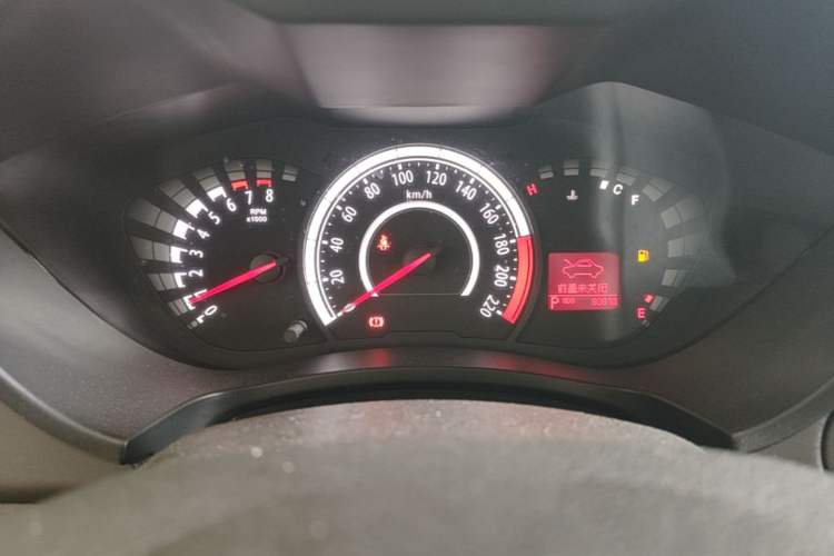 Used GAC Trumpchi GA3S Vision 2014 1.6L Automatic Luxury ESP Version Odometer Close Up