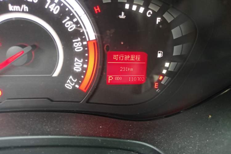 Used GAC Trumpchi GA3S Vision 2014 1.6L Automatic Luxury ESP Version Odometer Close Up
