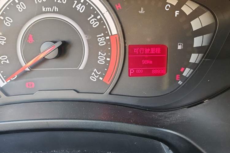Used GAC Trumpchi GA3S Vision 2014 1.6L Automatic Luxury ESP Version Odometer Close Up