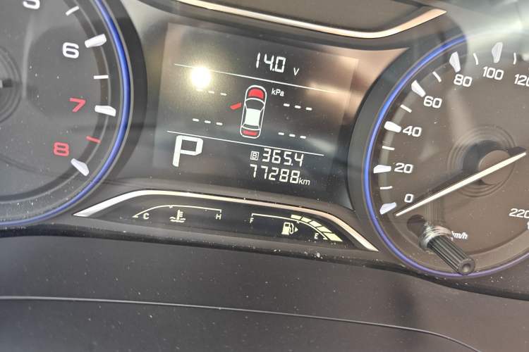Used GAC Trumpchi GA4 2018 200T Automatic Luxury Edition Odometer Close Up