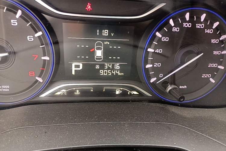 Used GAC Trumpchi GA4 2018 200T Automatic Luxury Edition Odometer Close Up