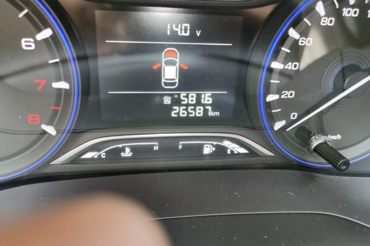 Used GAC Trumpchi GA4 2018 150N Manual Luxury Edition Odometer Close Up