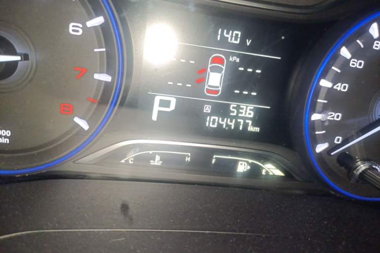 Used GAC Trumpchi GA4 2018 200T Automatic Luxury Edition Odometer Close Up