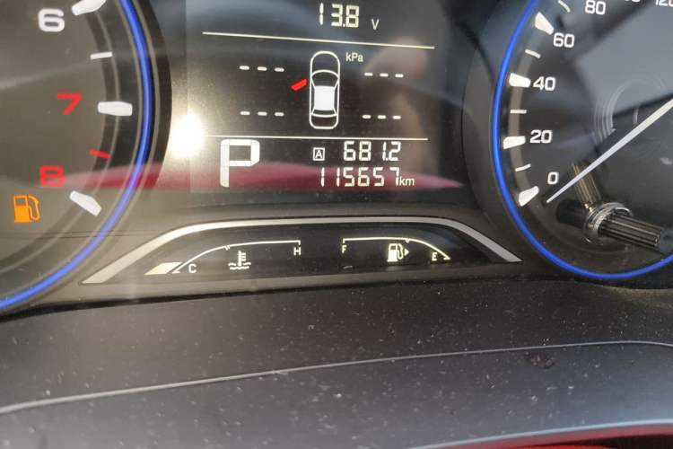 Used GAC Trumpchi GA4 2018 200T Automatic Luxury Edition Odometer Close Up