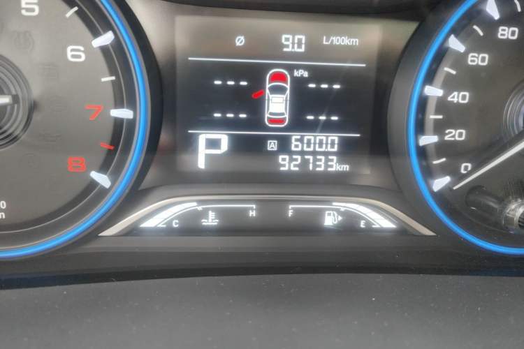 Used GAC Trumpchi GA4 2021 PLUS 235T Automatic Prestige Edition Odometer Close Up