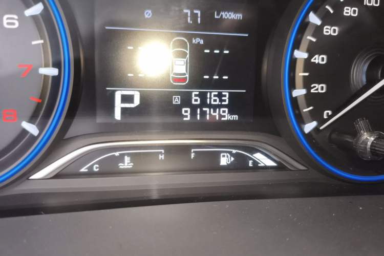 Used GAC Trumpchi GA4 2021 PLUS 235T Automatic Prestige Edition Odometer Close Up