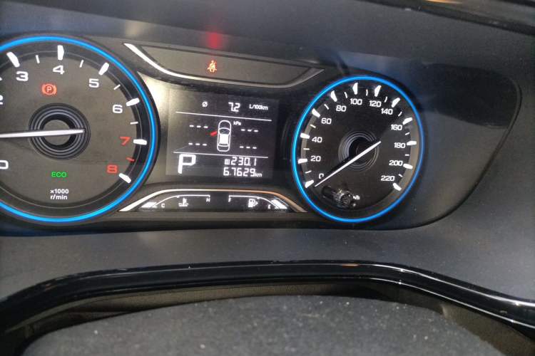 Used GAC Trumpchi GA4 2021 PLUS 235T Automatic Prestige Edition Odometer Close Up