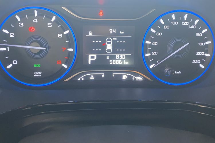 Used GAC Trumpchi GA4 2021 PLUS 235T Automatic Prestige Edition Odometer Close Up