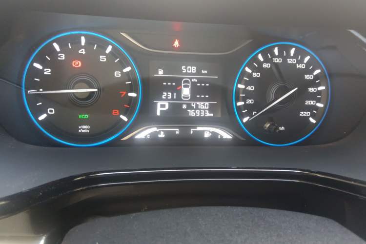 Used GAC Trumpchi GA4 2021 PLUS 235T Automatic Prestige Edition Odometer Close Up