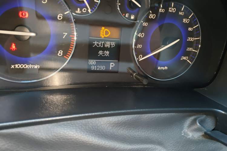 Used GAC Trumpchi GA5 2011 2.0L Automatic Elite Edition Odometer Close Up
