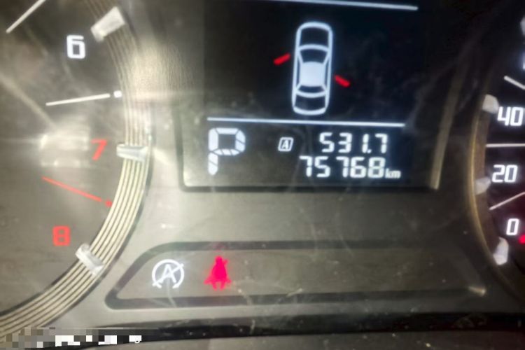 Used GAC Trumpchi GA6 2015 1.8T DCT Elite Model Odometer Close Up