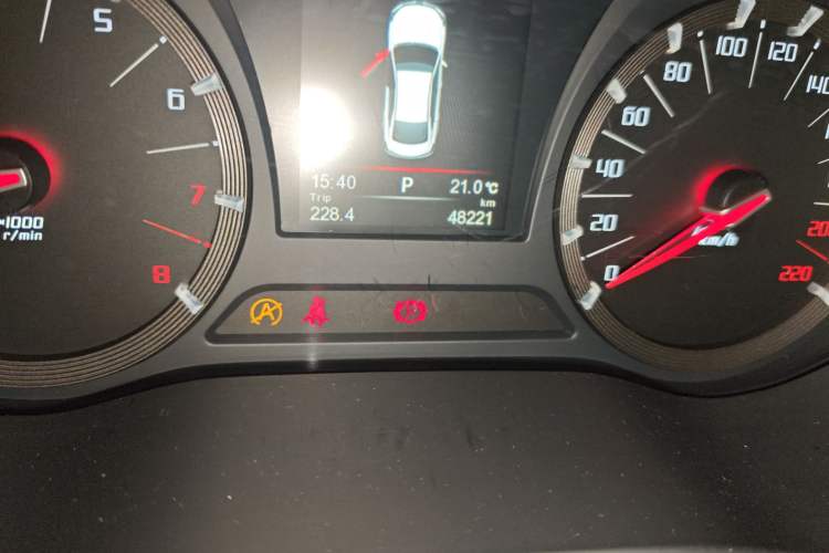 Used GAC Trumpchi GA6 2015 1.8T DCT Luxury Navigation Model Odometer Close Up